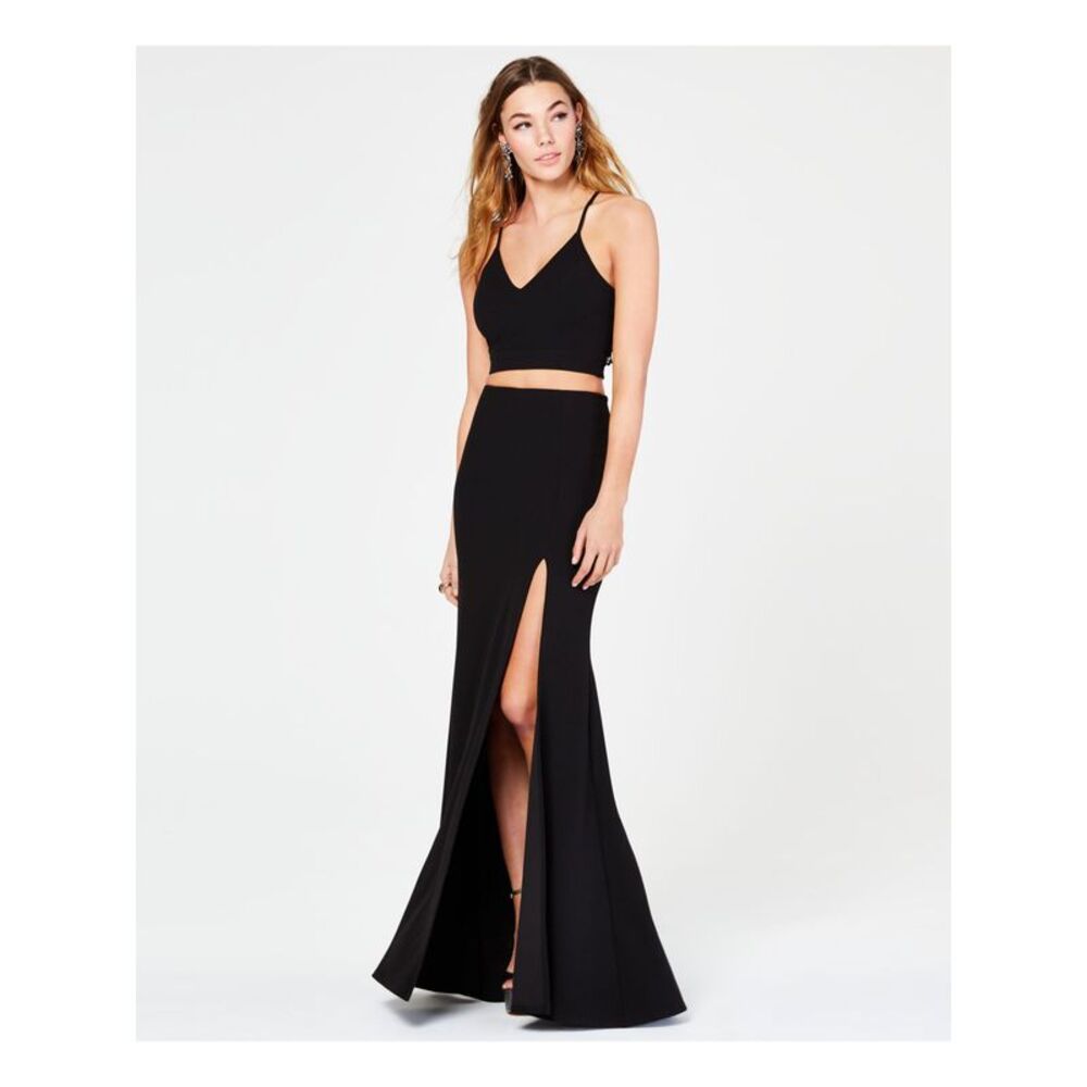 NWT B DARLIN Womens Top Black Evening Juniors 15\16